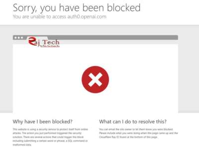 ChatGPT Blocked
